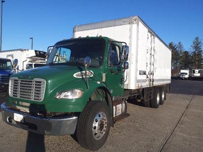 Freightliner M2 24 ft Box Truck - 300HP, 6 Speed Automatic, Roll up Door