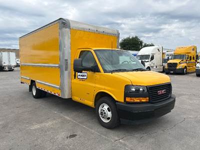 GMC G33903 16 ft Box Truck - 341HP, 6 Speed Automatic, Roll up Door