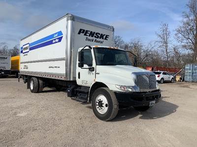 International MV607 Box Truck - 220HP, 6 Speed Automatic, Roll up Door, Liftgate