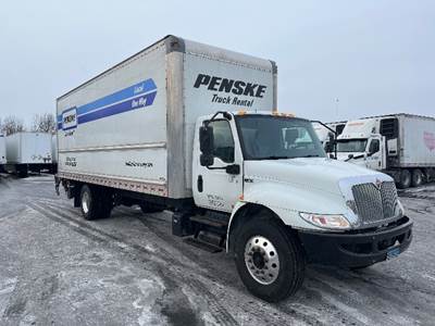 International MV607 Box Truck - 220HP, 6 Speed Automatic, Roll up Door, Liftgate