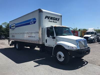 International MV607 Box Truck - 220HP, 6 Speed Automatic, Roll up Door