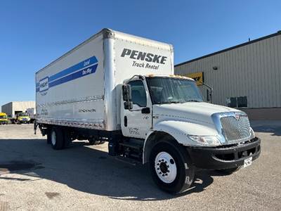 International MV607 Box Truck - 220HP, 6 Speed Automatic, Roll up Door