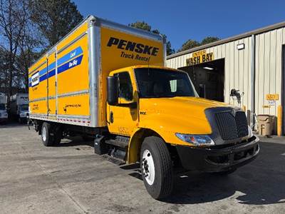 International MV607 Box Truck - 220HP, 6 Speed Automatic, Roll up Door