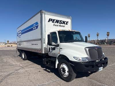 International MV607 Box Truck - 220HP, 6 Speed Automatic, Roll up Door