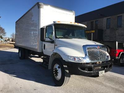 International MV607 24 ft Box Truck - 250HP, 6 Speed Automatic, Roll up Door