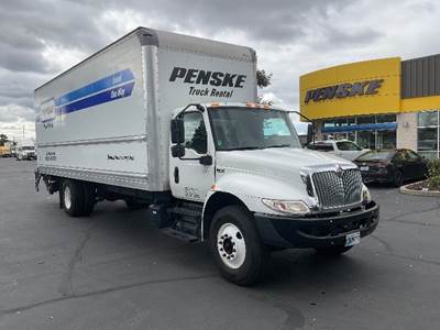 International MV607 Box Truck - 220HP, 6 Speed Automatic, Roll up Door