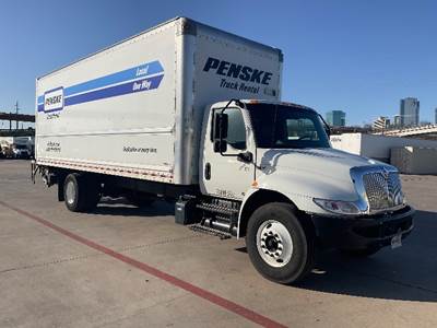 International MV607 Box Truck - 220HP, 6 Speed Automatic, Roll up Door