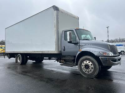 International MV607 Box Truck - 240HP, 6 Speed Automatic, Roll up Door