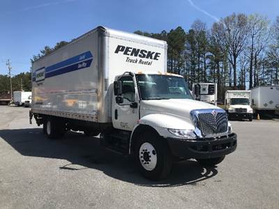 International MV607 Box Truck - 220HP, 6 Speed Automatic, Roll up Door