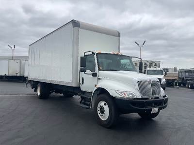 International MV607 Box Truck - 220HP, 6 Speed Automatic, Roll up Door