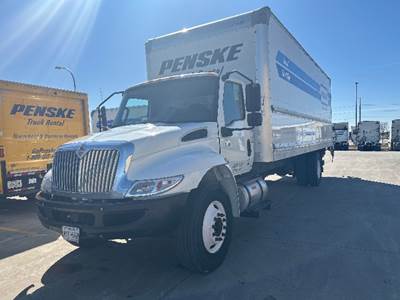 International MV607 Box Truck - 220HP, 6 Speed Automatic, Roll up Door