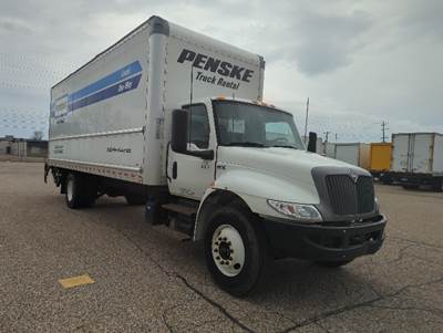International MV607 Box Truck - 220HP, 6 Speed Automatic, Roll up Door