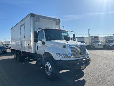 International MV607 24 ft Box Truck - 270HP, 6 Speed Automatic, Roll up Door