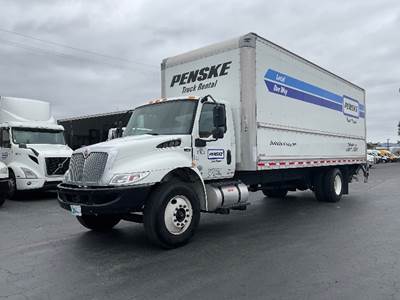 International MV607 Box Truck - 220HP, 6 Speed Automatic, Roll up Door