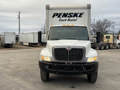 International MV607 Box Truck - 220HP, 6 Speed Automatic, Roll up Door