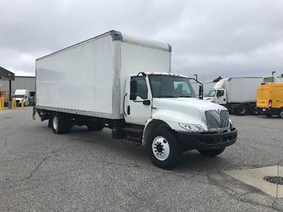 International MV607 Box Truck - 220HP, 6 Speed Automatic, Roll up Door