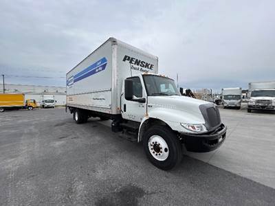 International MV607 Box Truck - 220HP, 6 Speed Automatic, Roll up Door