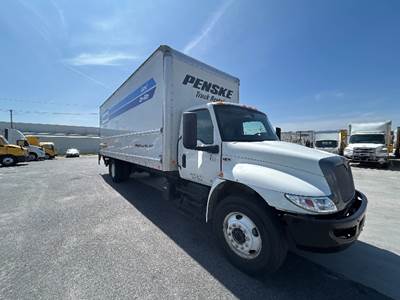 International MV607 Box Truck - 220HP, 6 Speed Automatic, Roll up Door