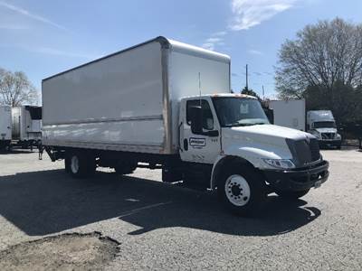 International MV607 Box Truck - 220HP, 6 Speed Automatic, Roll up Door