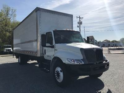International MV607 Box Truck - 220HP, 6 Speed Automatic, Roll up Door