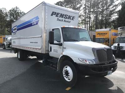 International MV607 Box Truck - 220HP, 6 Speed Automatic, Roll up Door