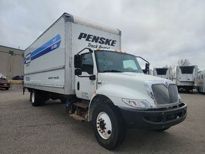 International MV607 Box Truck - 220HP, 6 Speed Automatic, Roll up Door