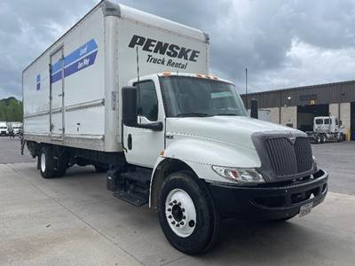 International MV607 Box Truck - 220HP, 6 Speed Automatic, Roll up Door