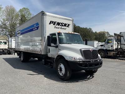 International MV607 Box Truck - 220HP, 6 Speed Automatic, Roll up Door