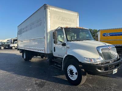 International MV607 Box Truck - 220HP, 6 Speed Automatic, Roll up Door