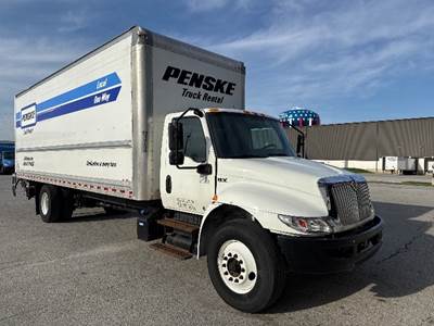 International MV607 Box Truck - 220HP, 6 Speed Automatic, Roll up Door