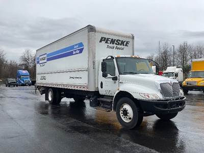 International MV607 Box Truck - 220HP, 6 Speed Automatic, Roll up Door