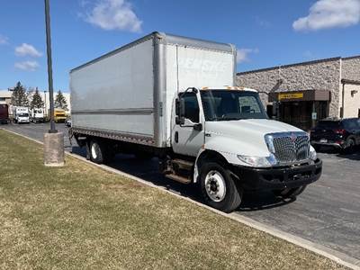 International MV607 Box Truck - 220HP, 6 Speed Automatic, Roll up Door