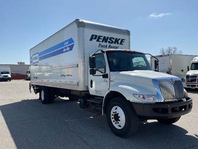 International MV607 Box Truck - 220HP, 6 Speed Automatic, Roll up Door