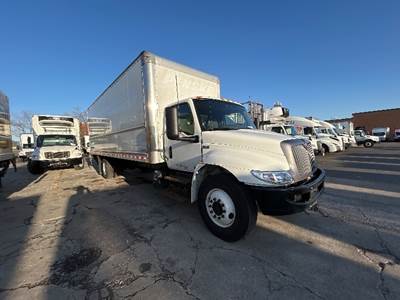 International MV607 Box Truck - 220HP, 6 Speed Automatic, Roll up Door