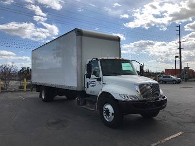 International MV607 Box Truck - 240HP, 6 Speed Automatic, Roll up Door