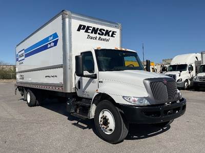 International MV607 Box Truck - 220HP, 6 Speed Automatic, Roll up Door