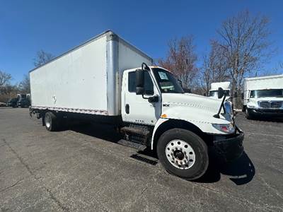 International MV607 Box Truck - 240HP, 6 Speed Automatic, Roll up Door