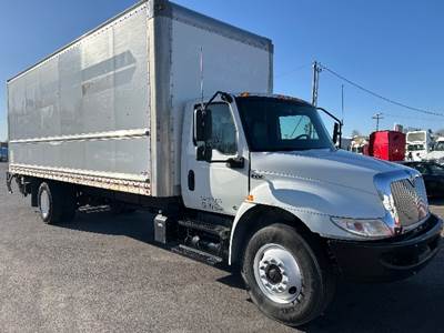 International MV607 Box Truck - 220HP, 6 Speed Automatic, Roll up Door