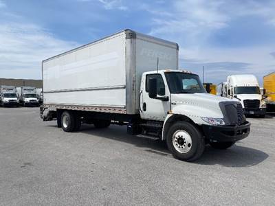 International MV607 Box Truck - 220HP, 6 Speed Automatic, Roll up Door