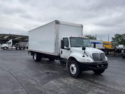 International MV607 Box Truck - 220HP, 6 Speed Automatic, Roll up Door