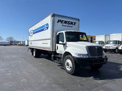 International MV607 Box Truck - 220HP, 6 Speed Automatic, Roll up Door
