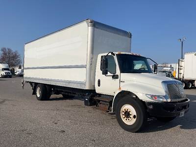 International MV607 Box Truck - 220HP, 6 Speed Automatic, Roll up Door