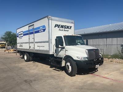 International MV607 Box Truck - 220HP, 6 Speed Automatic, Roll up Door
