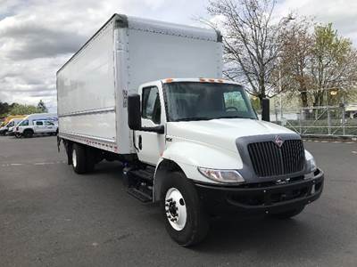 International MV607 Box Truck - 220HP, 6 Speed Automatic, Roll up Door