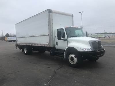 International MV607 Box Truck - 220HP, 6 Speed Automatic, Roll up Door