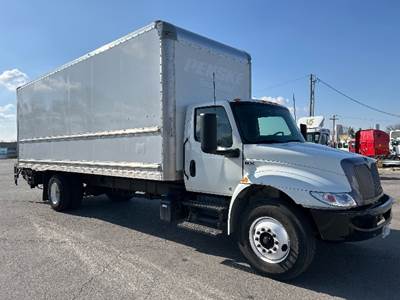 International MV607 Box Truck - 220HP, 6 Speed Automatic, Roll up Door
