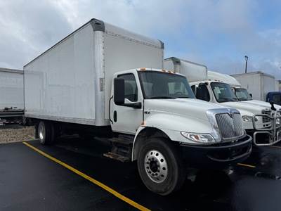 International MV607 Box Truck - 220HP, 6 Speed Automatic, Roll up Door