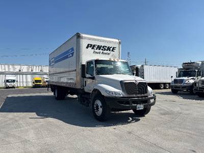 International MV607 Box Truck - 220HP, 6 Speed Automatic, Roll up Door