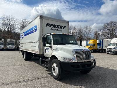 International MV607 Box Truck - 220HP, 6 Speed Automatic, Roll up Door