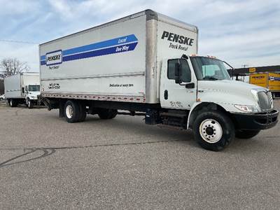 International MV607 Box Truck - 220HP, 6 Speed Automatic, Roll up Door